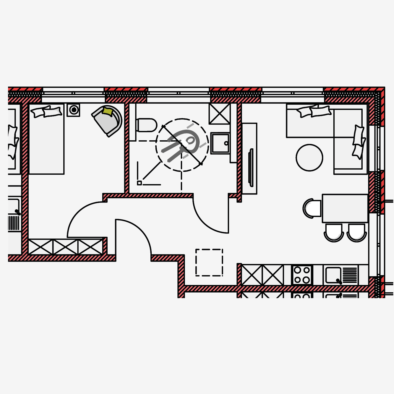 Hövelmanns Hus - Wohnung 6 Grundriss