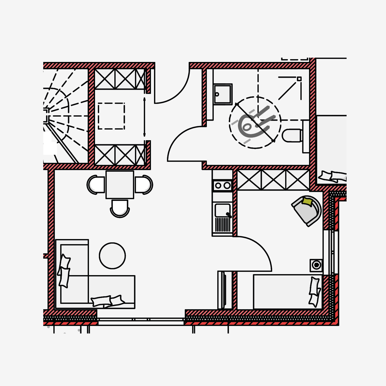 Hövelmanns Hus - Wohnung 8 Grundriss